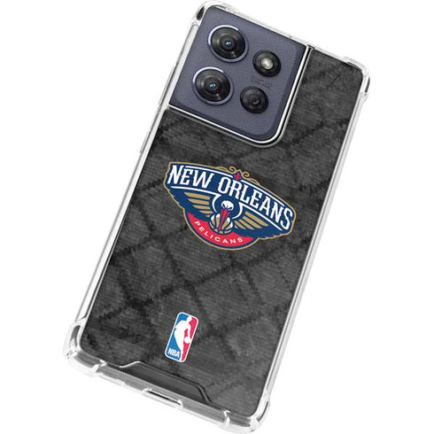 NBA New Orleans Pelicans Dark Rust Moto G Power 5G (2025) Clear Case