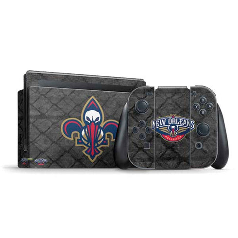 NBA New Orleans Pelicans Dark Rust Nintendo Skins