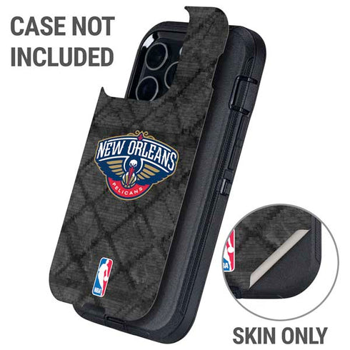 NBA New Orleans Pelicans Dark Rust Otterbox Defender iPhone Skin