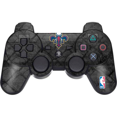 NBA New Orleans Pelicans Dark Rust PS3 Dual Shock wireless controller Skin