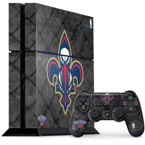 NBA New Orleans Pelicans Dark Rust PS4 Console and Controller Bundle Skin
