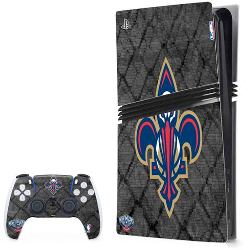 NBA New Orleans Pelicans Dark Rust PS5 Pro Bundle Skin