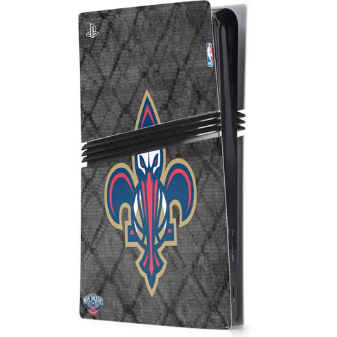 NBA New Orleans Pelicans Dark Rust PS5 Pro Console Skin