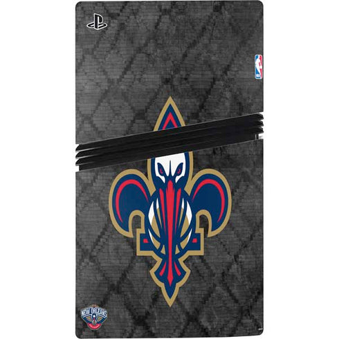 NBA New Orleans Pelicans Dark Rust PS5 Pro Console Skin