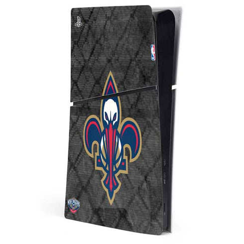 NBA New Orleans Pelicans Dark Rust PS5 Slim Digital Edition Console Skin