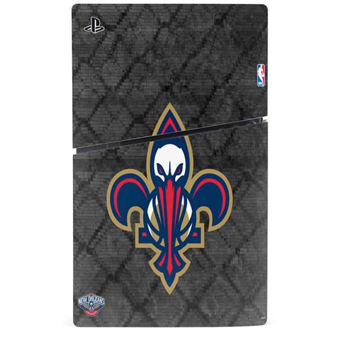 NBA New Orleans Pelicans Dark Rust PS5 Slim Digital Edition Console Skin