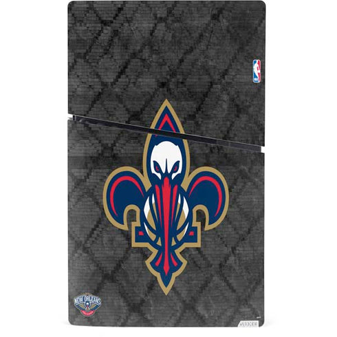 NBA New Orleans Pelicans Dark Rust PS5 Slim Digital Edition Console Skin