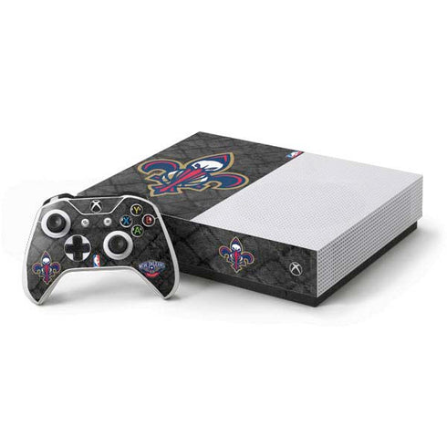NBA New Orleans Pelicans Dark Rust Xbox One S All-Digital Edition Bundle Skin