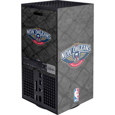 NBA New Orleans Pelicans Dark Rust XBox Series X Digital Edition Console Skin