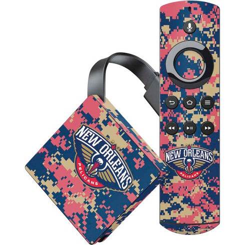 NBA New Orleans Pelicans Digi Camo Amazon Fire TV Skin