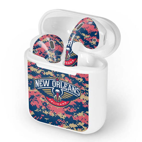 NBA New Orleans Pelicans Digi Camo Apple AirPods Skin