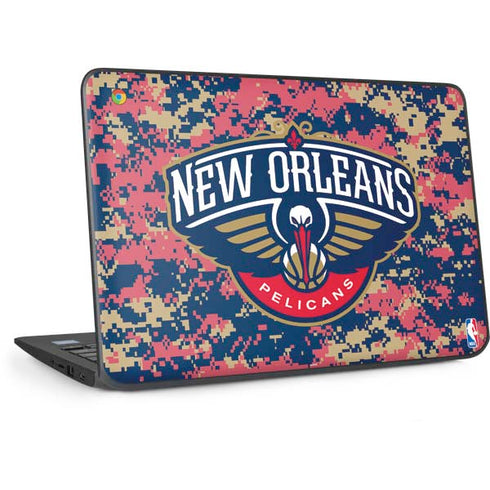 NBA New Orleans Pelicans Digi Camo HP Chromebook Skin