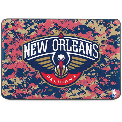 NBA New Orleans Pelicans Digi Camo HP Chromebook Skin