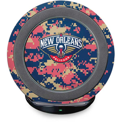 NBA New Orleans Pelicans Digi Camo Fast Charge Wireless Charging Stand Skin