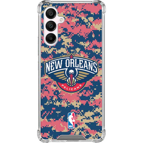NBA New Orleans Pelicans Digi Camo Galaxy A16 5G Clear Case