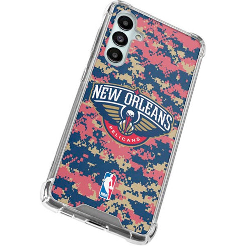 NBA New Orleans Pelicans Digi Camo Galaxy A16 5G Clear Case