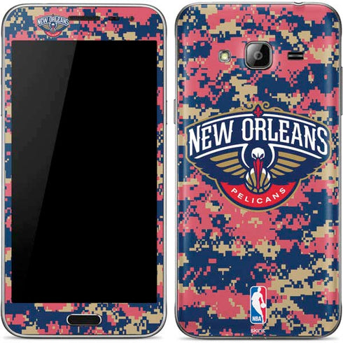NBA New Orleans Pelicans Digi Camo Galaxy J3 Skin