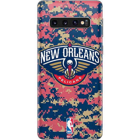 NBA New Orleans Pelicans Digi Camo Galaxy S10 Skin