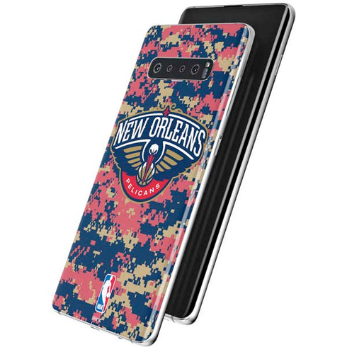 NBA New Orleans Pelicans Digi Camo Galaxy S10 Skin