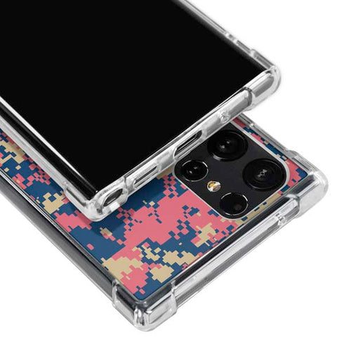 NBA New Orleans Pelicans Digi Camo Galaxy S23 Ultra Clear Case