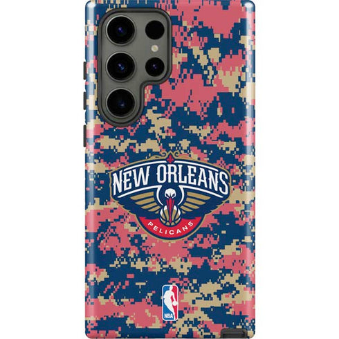 NBA New Orleans Pelicans Digi Camo Galaxy S23 Ultra Pro Case