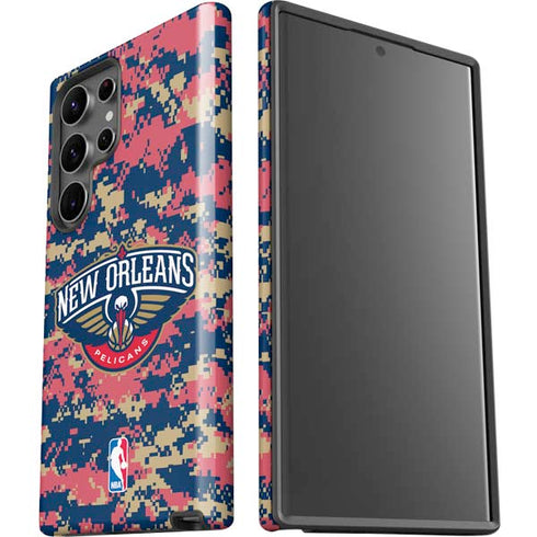 NBA New Orleans Pelicans Digi Camo Galaxy S23 Ultra Pro Case