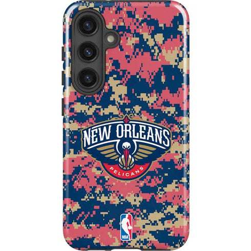 NBA New Orleans Pelicans Digi Camo Galaxy S25 Impact Case