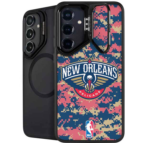 NBA New Orleans Pelicans Digi Camo Galaxy S25 Plus Kickstand Case