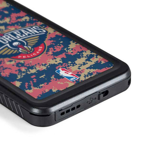 NBA New Orleans Pelicans Digi Camo Galaxy S24 Plus Waterproof Case
