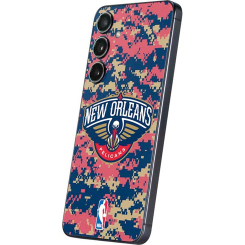 NBA New Orleans Pelicans Digi Camo Galaxy S25 Skin