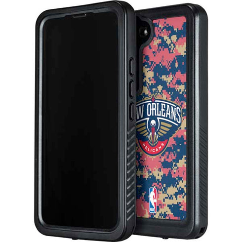 NBA New Orleans Pelicans Digi Camo Galaxy S24 Waterproof Case