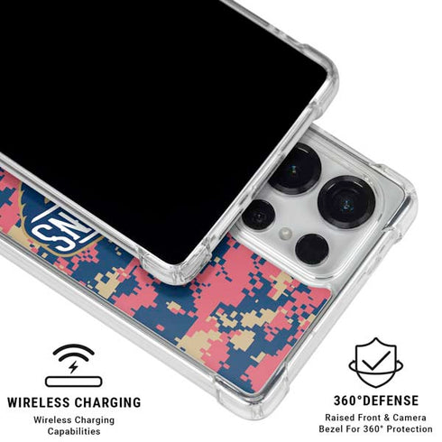 NBA New Orleans Pelicans Digi Camo Galaxy S25 Ultra Clear Case