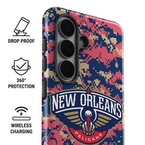 NBA New Orleans Pelicans Digi Camo Galaxy S26 Plus Impact Case