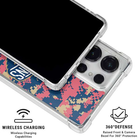 NBA New Orleans Pelicans Digi Camo Galaxy S26 Ultra Clear Case