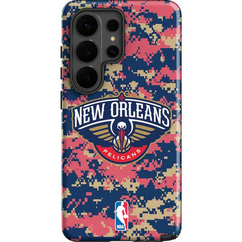 NBA New Orleans Pelicans Digi Camo Galaxy S26 Ultra Impact Case