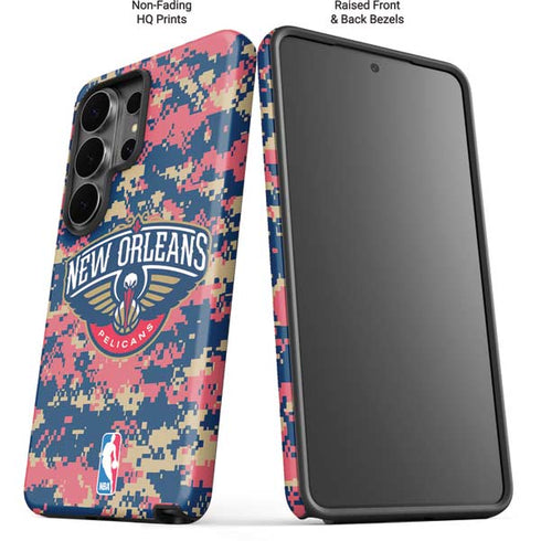 NBA New Orleans Pelicans Digi Camo Galaxy S26 Ultra Impact Case