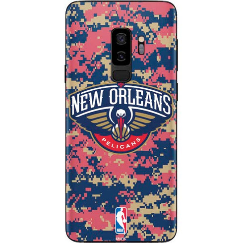 NBA New Orleans Pelicans Digi Camo Galaxy S9 Plus Skin