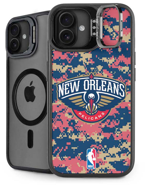 NBA New Orleans Pelicans Digi Camo iPhone 16 Plus Kickstand Case