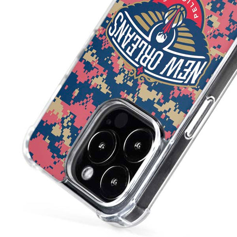 NBA New Orleans Pelicans Digi Camo iPhone 16 Pro MagSafe Case