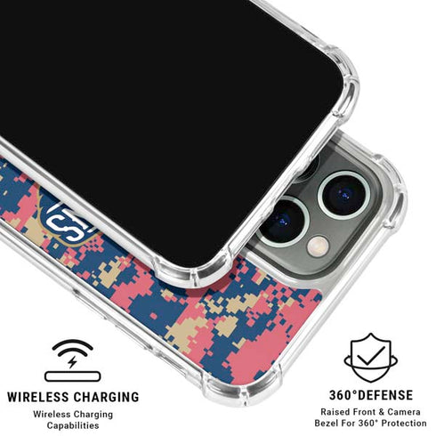 NBA New Orleans Pelicans Digi Camo iPhone 16 Pro Max Clear Case