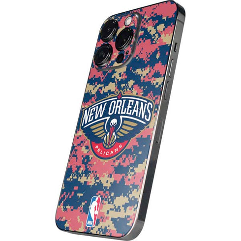 NBA New Orleans Pelicans Digi Camo iPhone 16 Pro Max Skin