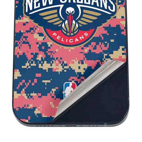 NBA New Orleans Pelicans Digi Camo iPhone 16 Skin