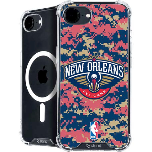 NBA New Orleans Pelicans Digi Camo iPhone 16e MagSafe Case