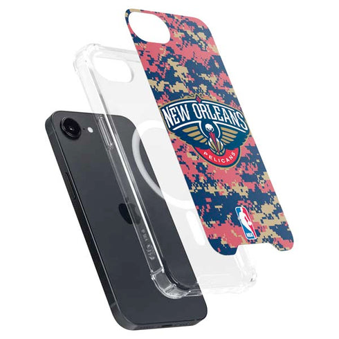 NBA New Orleans Pelicans Digi Camo iPhone 16e MagSafe Case