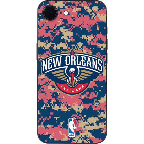 NBA New Orleans Pelicans Digi Camo iPhone 16e Skin