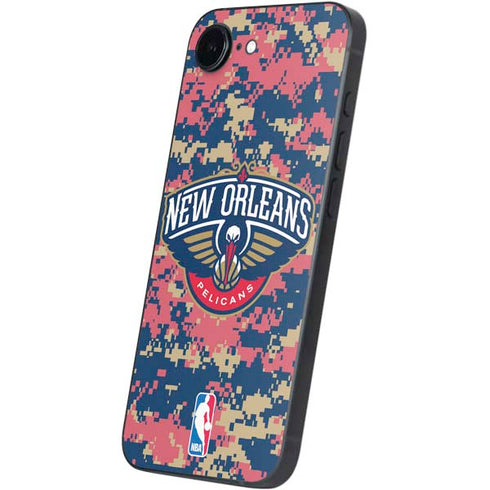NBA New Orleans Pelicans Digi Camo iPhone 16e Skin