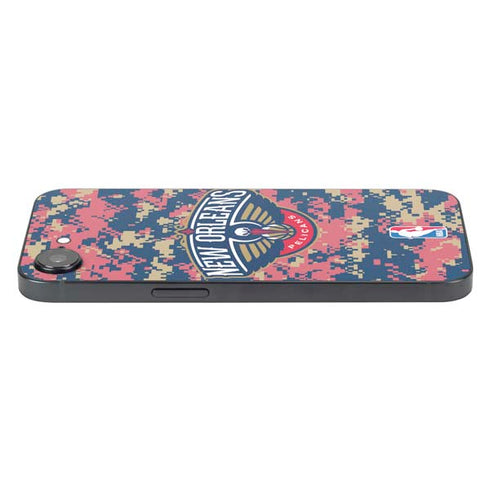 NBA New Orleans Pelicans Digi Camo iPhone 16e Skin