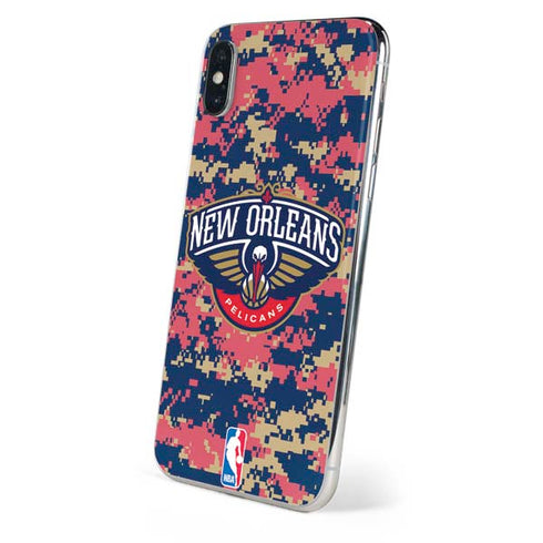 NBA New Orleans Pelicans Digi Camo iPhone XS Max Skin