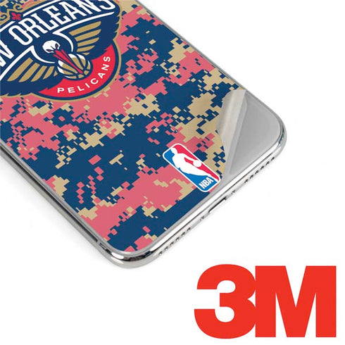 NBA New Orleans Pelicans Digi Camo iPhone XS Skin