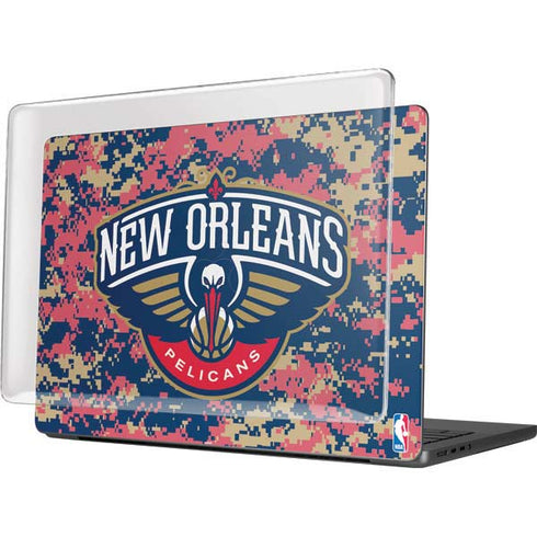 NBA New Orleans Pelicans Digi Camo MacBook Pro 14in (2021-24) Case plus Skin